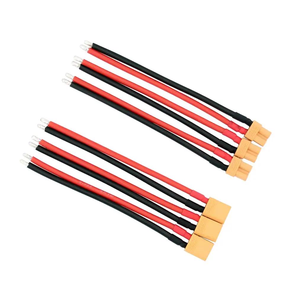 XT30 Pigtail Plug Male and Female Connector with 100mm/150mm 16AWG Tinned  Wire Cable  for RC Lipo Battery FPV Drone charger