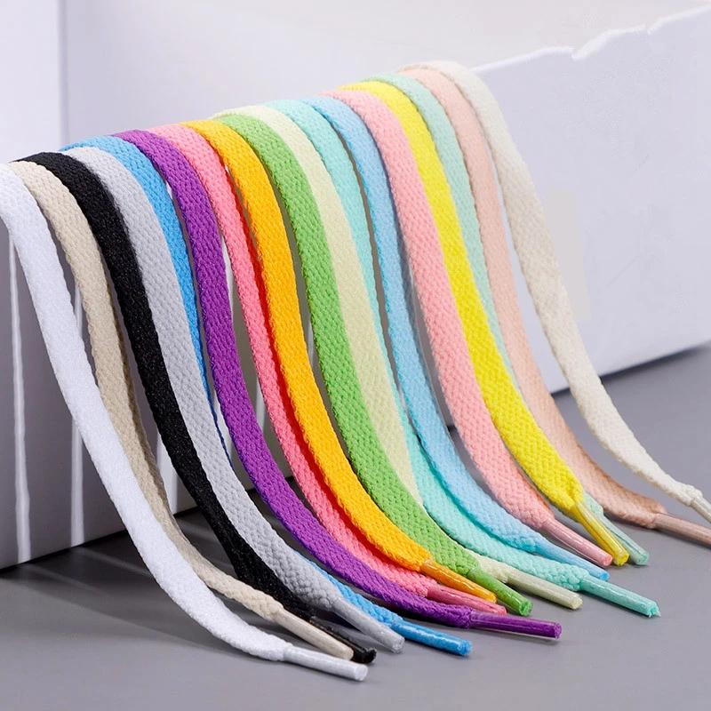 1Pair Flat Shoelaces for Sneakers 36colors Fabric Shoe laces White Black Shoe lace Boot Laces for Shoes Classic Soft Shoestrings