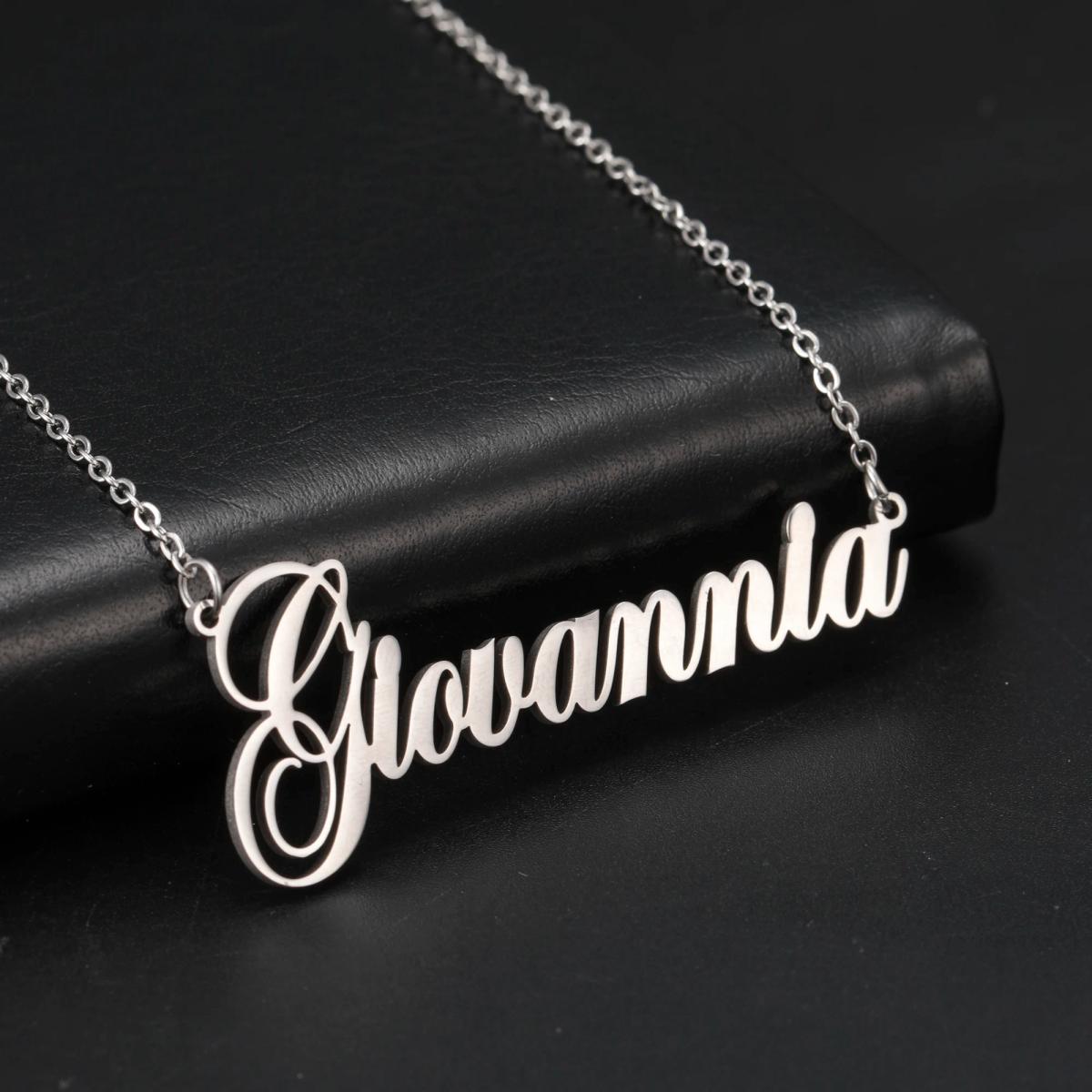 Sipuris Custom Name Necklace Personalized Golden Choker Stainless Steel Necklace For Women Man Customized Jewelry Weddings Gifts