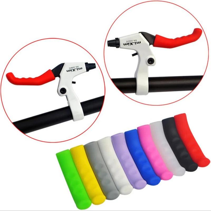 1 Pair Silicone Bicycle Lever Grips Protectors Anti-Skid Bike Brake Lever Handle Sleeve MTB Bike Cycling Silicone Brake Cover