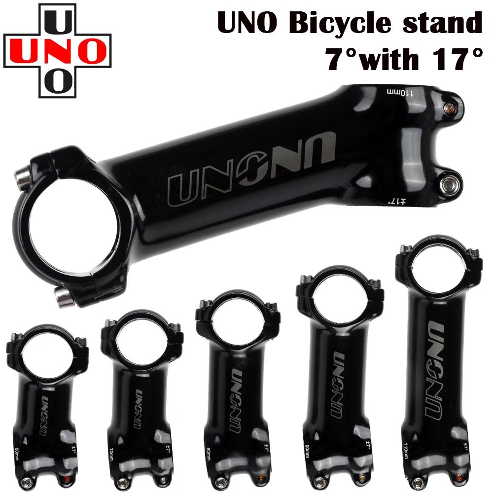 UNO Black Stem Bike Ultralight 7 17 35 Degree MTB Road Stem Fork 28.6 31.8mm 60/70/80/90/100/110/120/130mm Bicycle King Kalloy