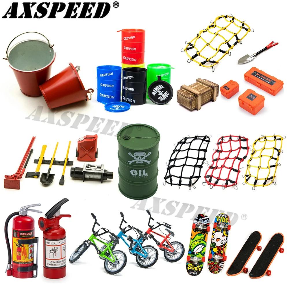 1:10 Scale Accessories Simulated Decoration Tools Shovel Fire Extinguisher Oil Drum for RC Crawler Car TRX4 SCX10 Mini Toys