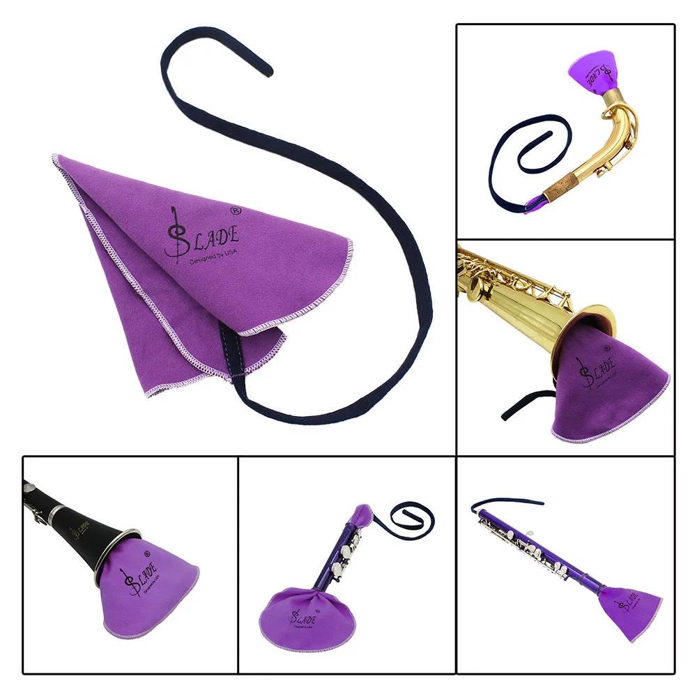 Saxophone Cleaning Cloth Woodwind Musical Instrument Accessories Piccolo Flute Clarinet Sax Wiping Cloth for Inside Tube 6 Color