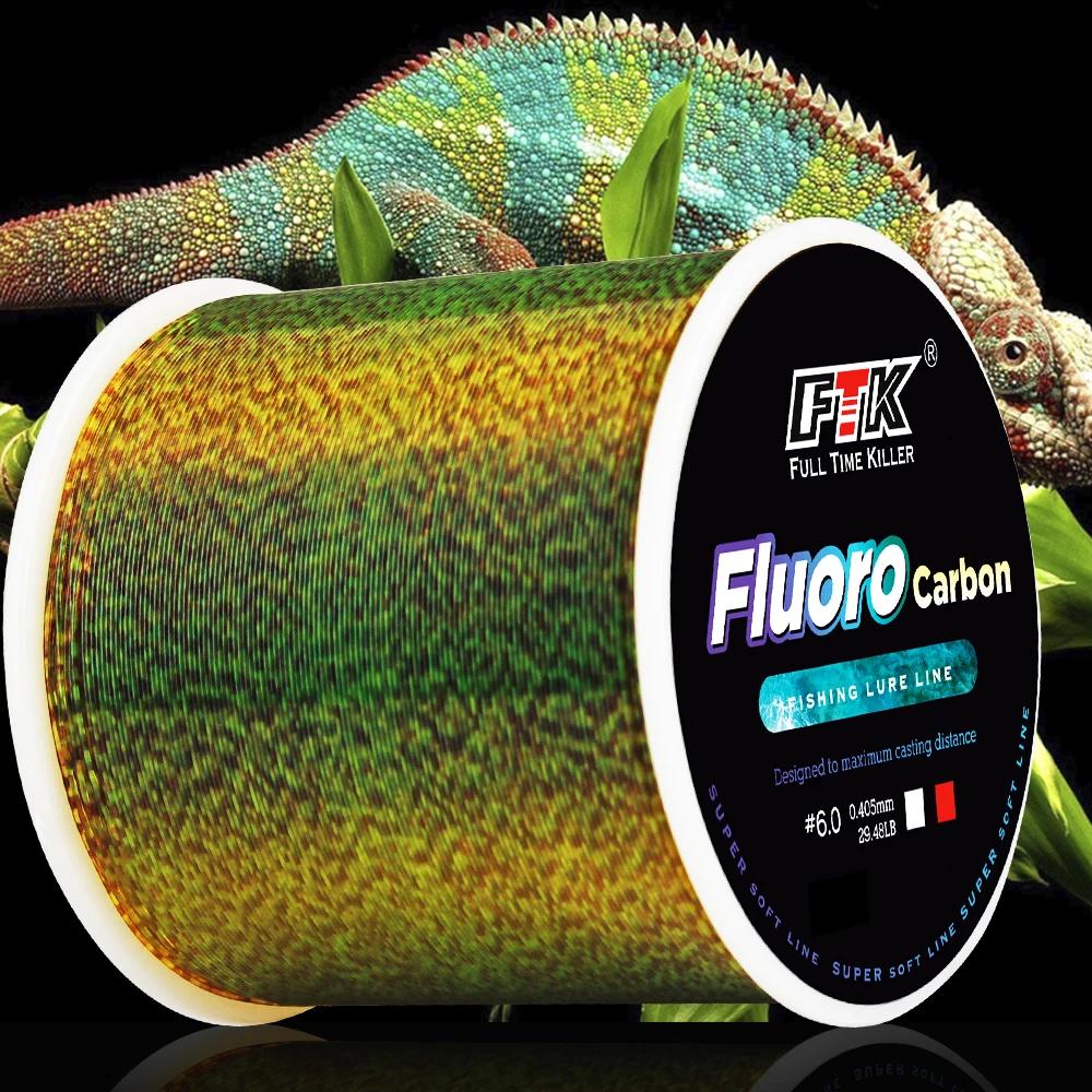 FTK 300/500m Invisible Fishing Line Speckle Fluorocarbon Coating Line 0.20mm-0.50mm 4.13LB-34.32LB Super Strong Spotted Line