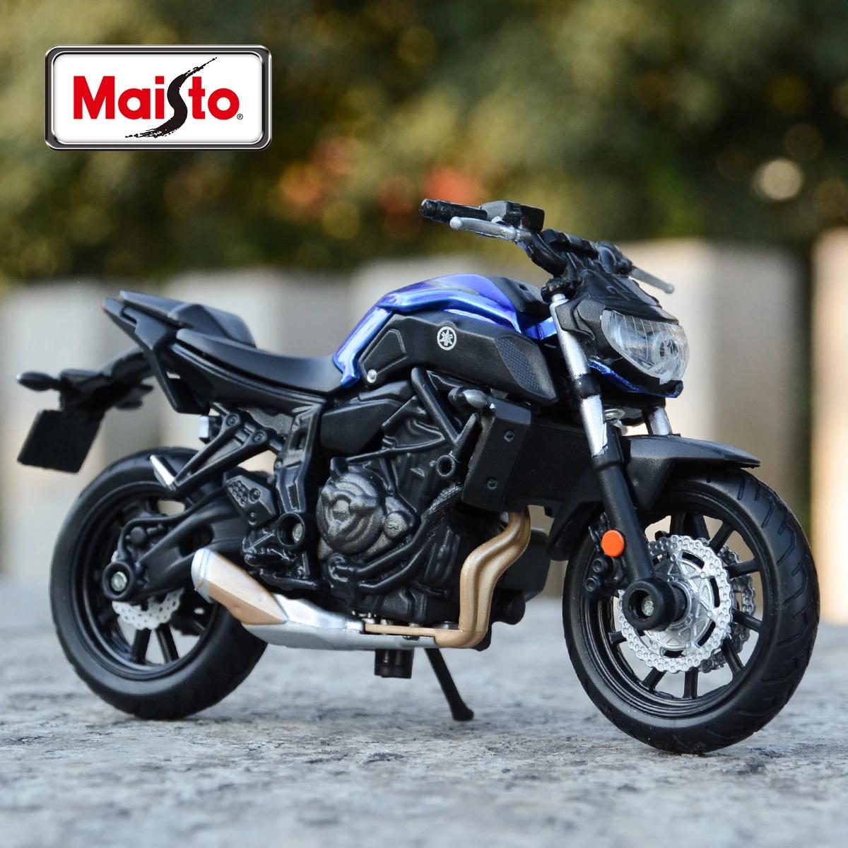 Maisto 1:18 2018 Yamaha MT07 Static Die Cast Vehicles Collectible Hobbies Motorcycle Model Toys