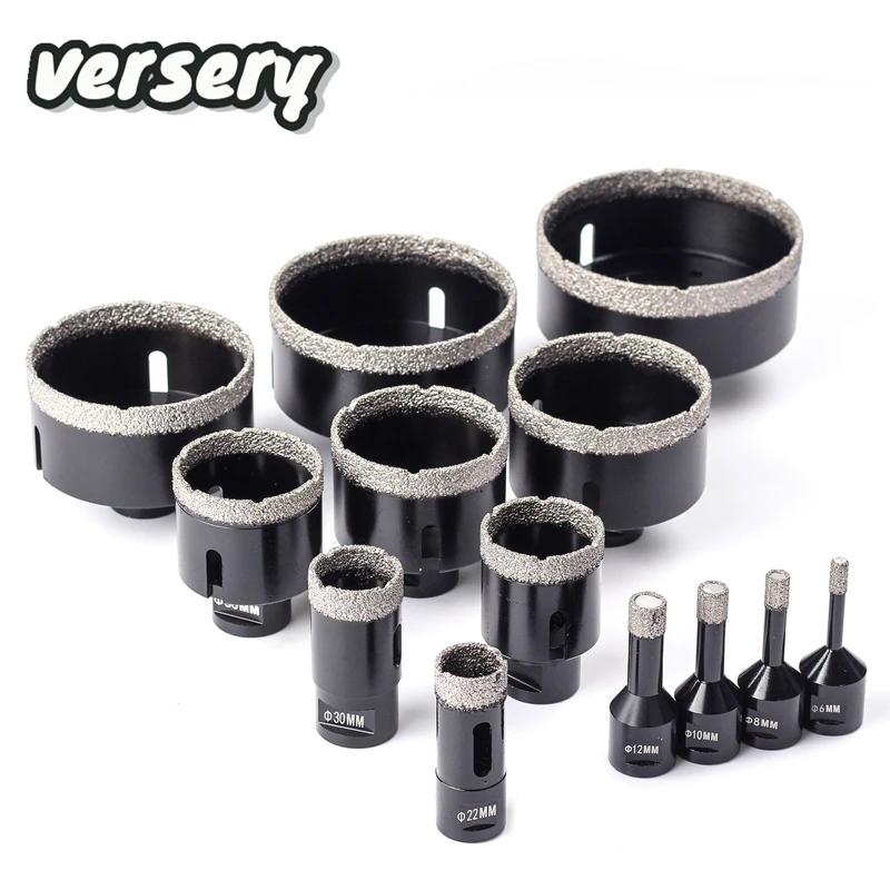 5-130mm M14 Thread Dry Vacuum Brazed Marble Masonry Hole Saw Opener Diamond Drilling Core Bit For Ceramic Tile Granite Marble