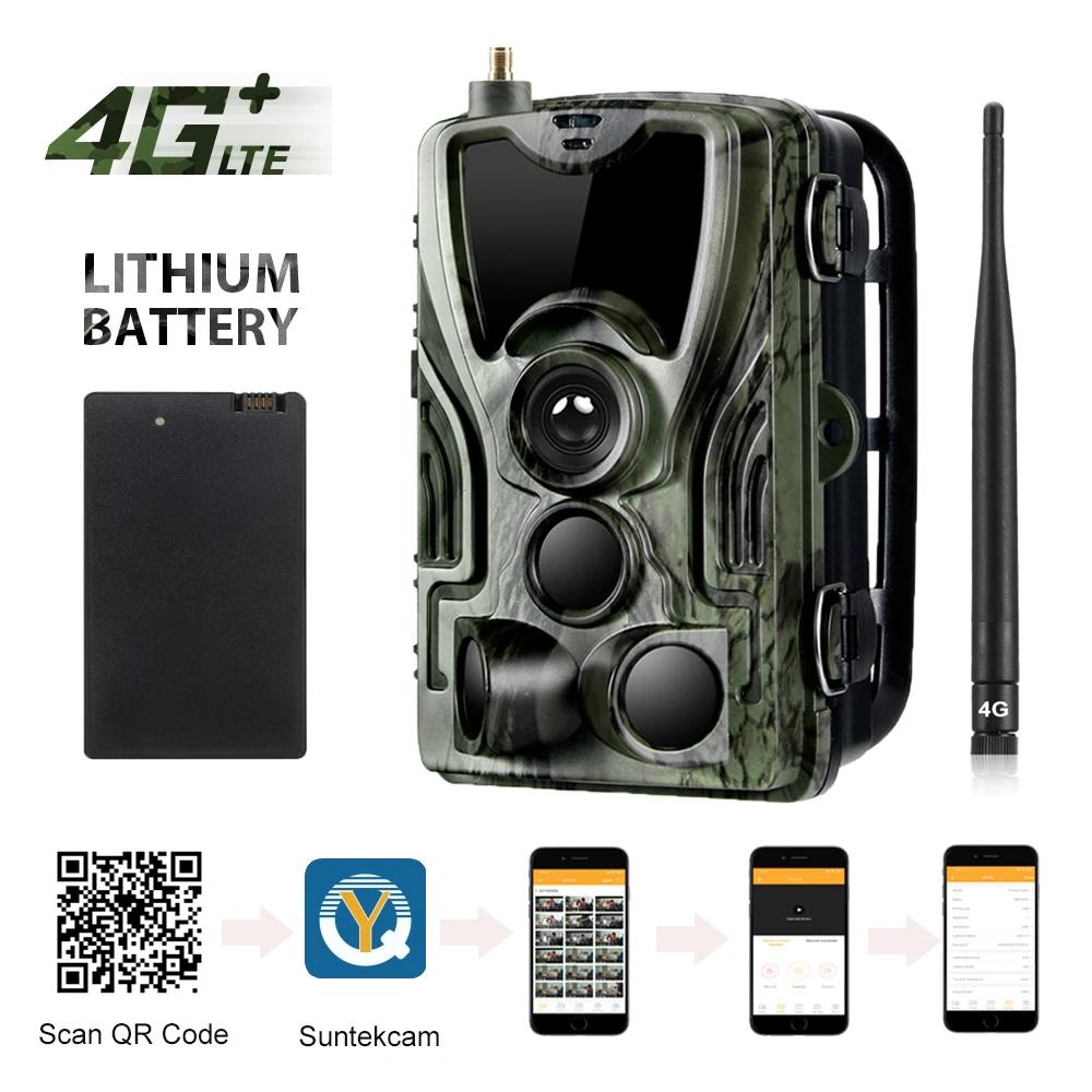 APP Trail Camera Clould Service 4G Hunting Cameras HC801PlusLI With 5000Mah Recharger Battery 30MP 2K Night Vision Photo Traps