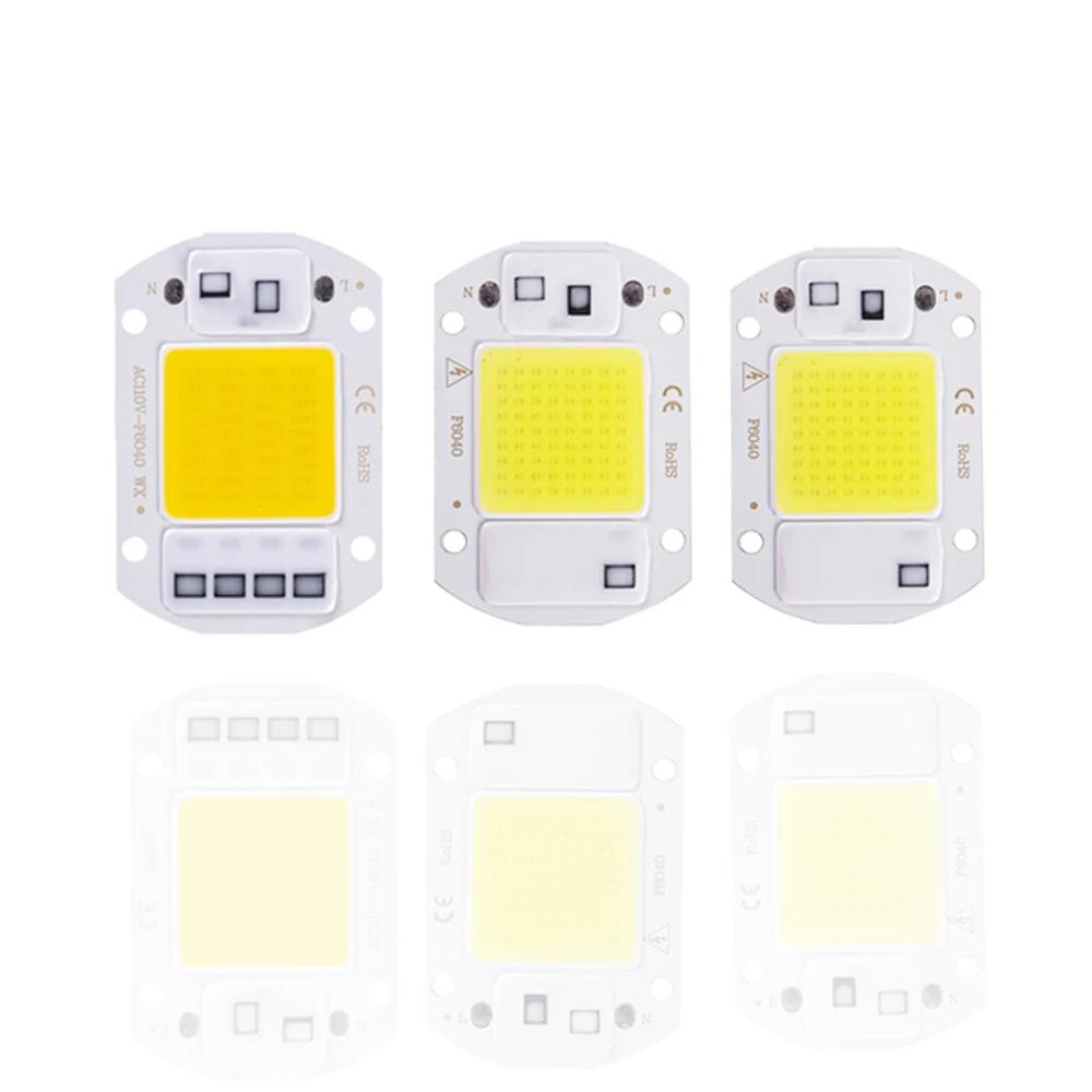 LED chip 20W 30W 50W AC 220V smart COB lamp beads LED lamp without driver DIY Lampada outdoor chip light floodlight spotlight