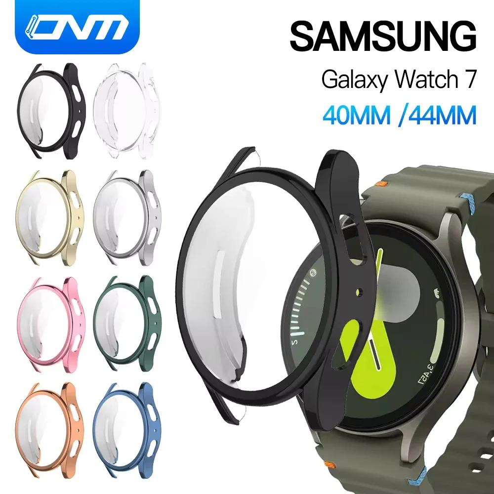 Case for Samsung Galaxy Watch 7 44MM 40MM Full Coverage Bumper Soft TPU Protective Case Cover for Galaxy Watch7 Accessories