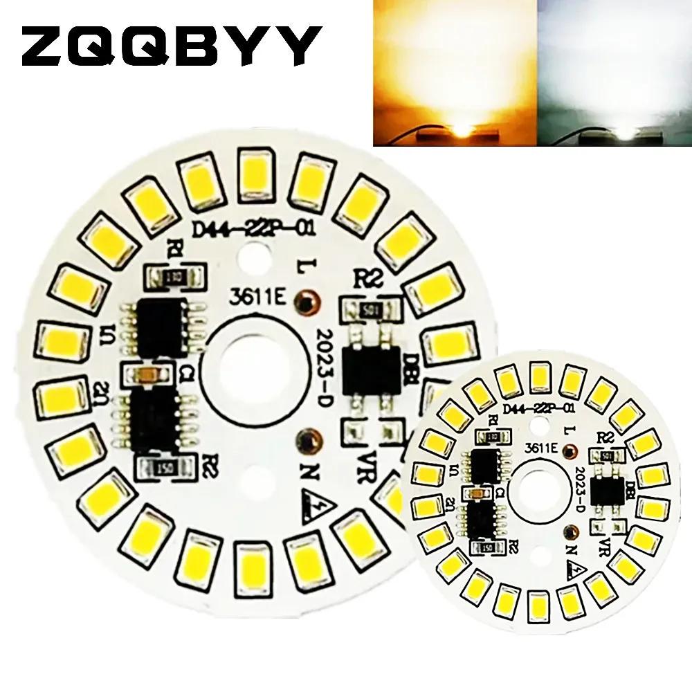 LED Bulb Patch Lamp SMD Plate Circular Module Light Source Plate For Bulb Light AC 220V Led Chip Spotlight Downlight LED Lamp