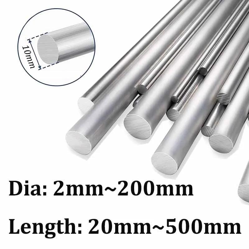 10pcs~1pcs 6061 Aluminum Rod,Diameter 2-200mm Length 20-500mm, Aluminum Round Bar,Good Electroplating Properties