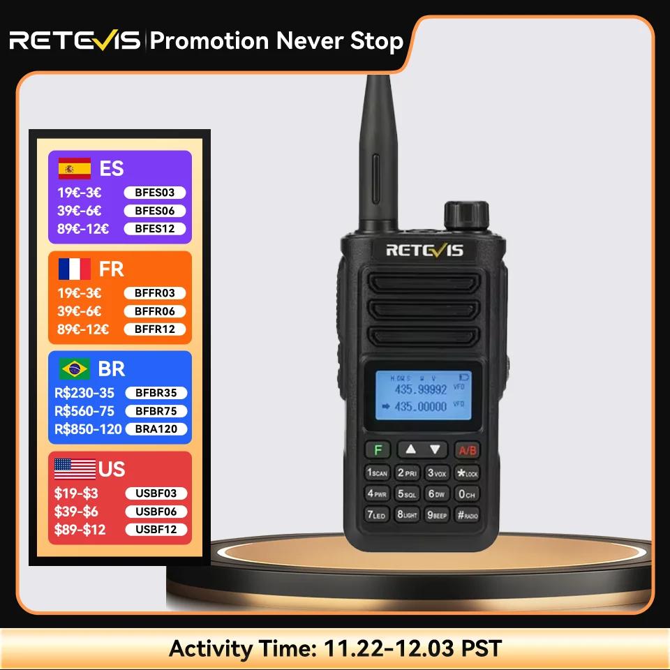 Retevis RA89 10W Walkie Talkie Long Range Communication Radio Walkie-talkie Ham Two-way Radio Communicator FM VHF UHF Waterproof