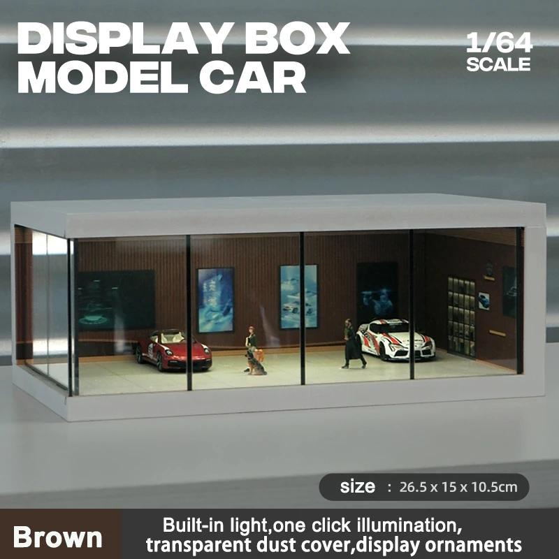 1/64 Model Parking Space  Car Parking Space with lights Simulated decoration scene (figures and cars not included)