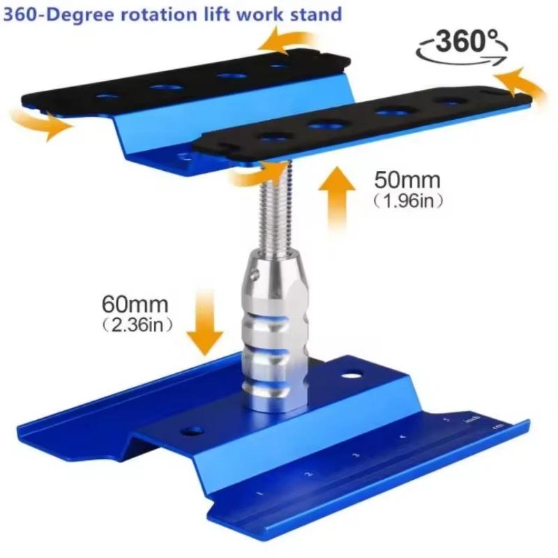 RC Car Tool Lifting Work Stand Mounting Platform 360 Degree Rotating Repair Station For 1/10 1/8 Buggy Crawler Car