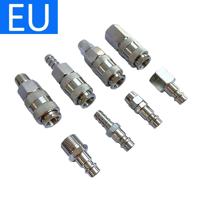 EU Pneumatic Fitting Rapidities Air Hose Connector Coupling Compressor Accessories Quick Release European Raccord Pneumatique