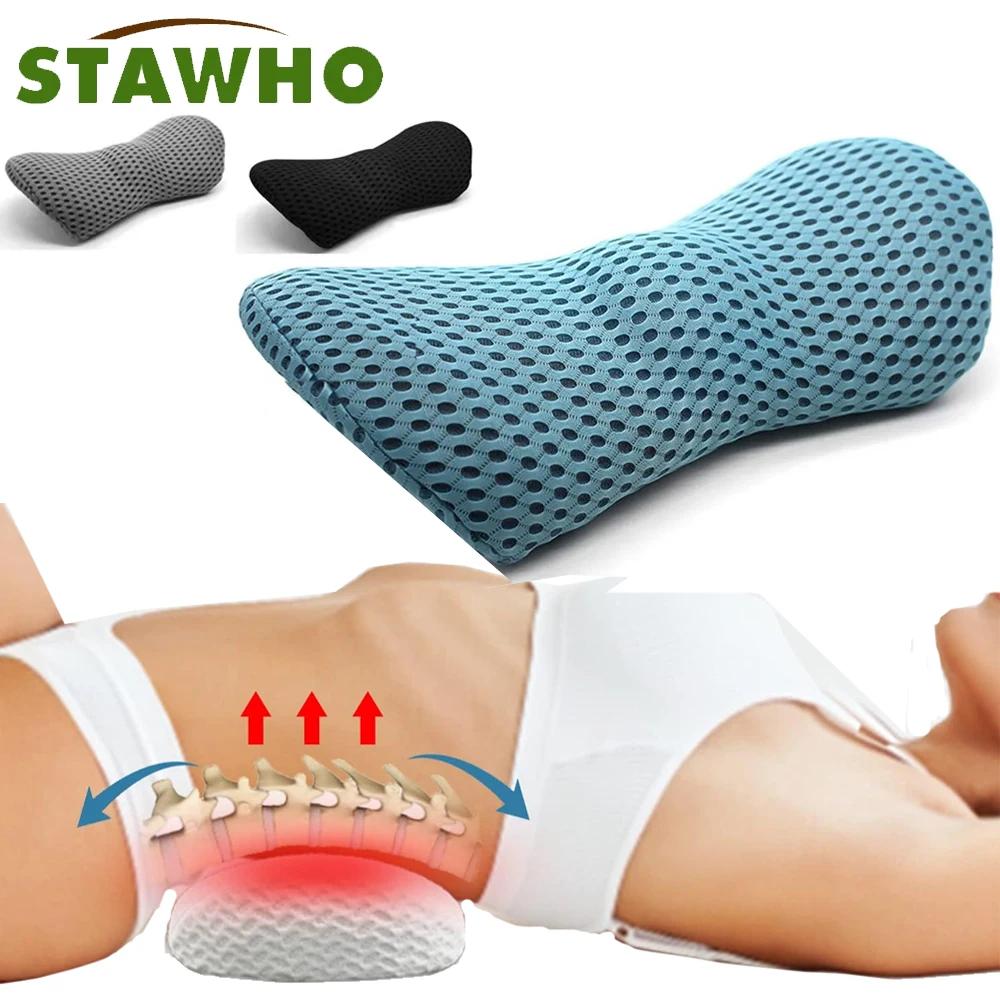 Low Back Cushion Interior Accessories Bed Sleeping Pillow Car Seat Waist Pillow Lumbar Support Pillow Memory Foam Car Cushion