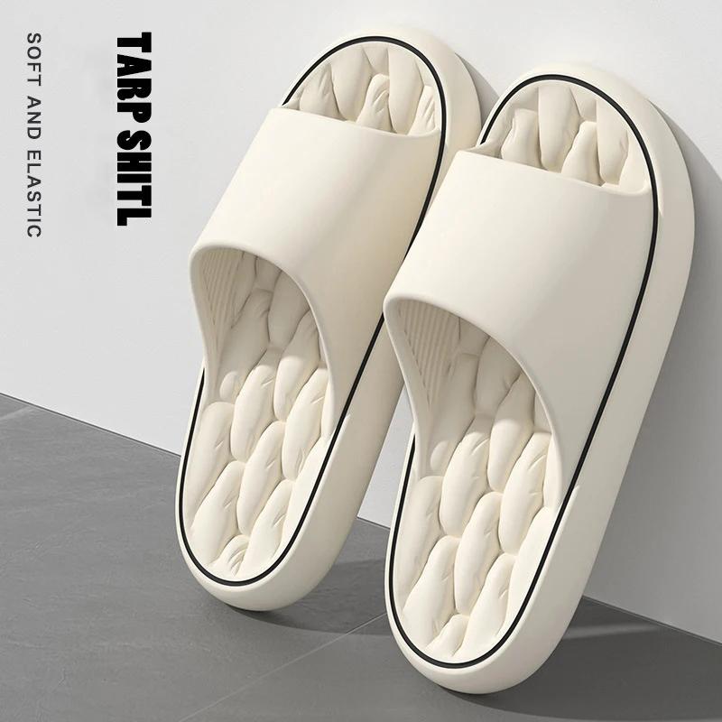 Super Light Soft Slippers Simple Fashion Slides EVA Elastic Shoes Colorful Sneakers In Door Bathroom Flip Flops