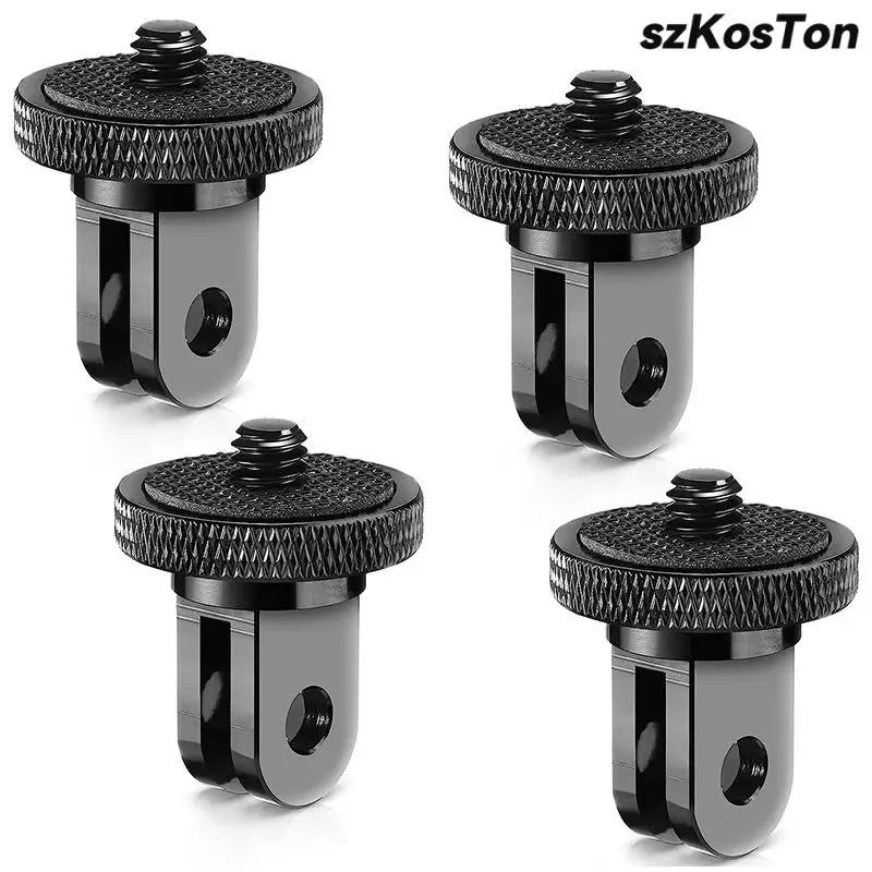 1/4 Screw Converter Mini Tripod Adapter for GoPro 13 12 11 10 9 Insta360 X2 X3 X4 DJI Action 5 Pro 4 3 Camera Go Pro Accessories