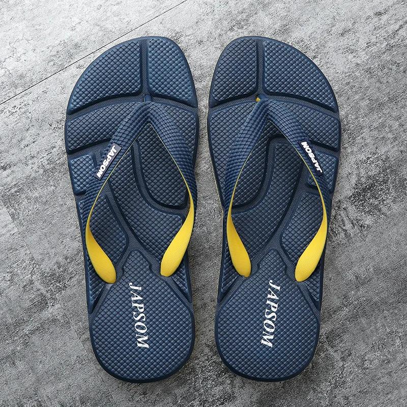 Fashion Blue Massage Slippers Men Flip Flops Sale Big Size 48 Casual Slides Men Non Slip Beach Slippers For Men chanclas hombre