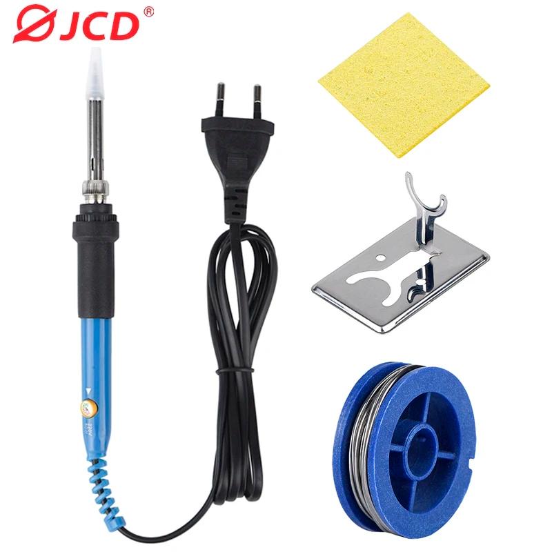 JCD 110V 220V 60W Electric Soldering iron 908 Adjustable Temperature Solder iron With quality soldering Iron Tips and kits