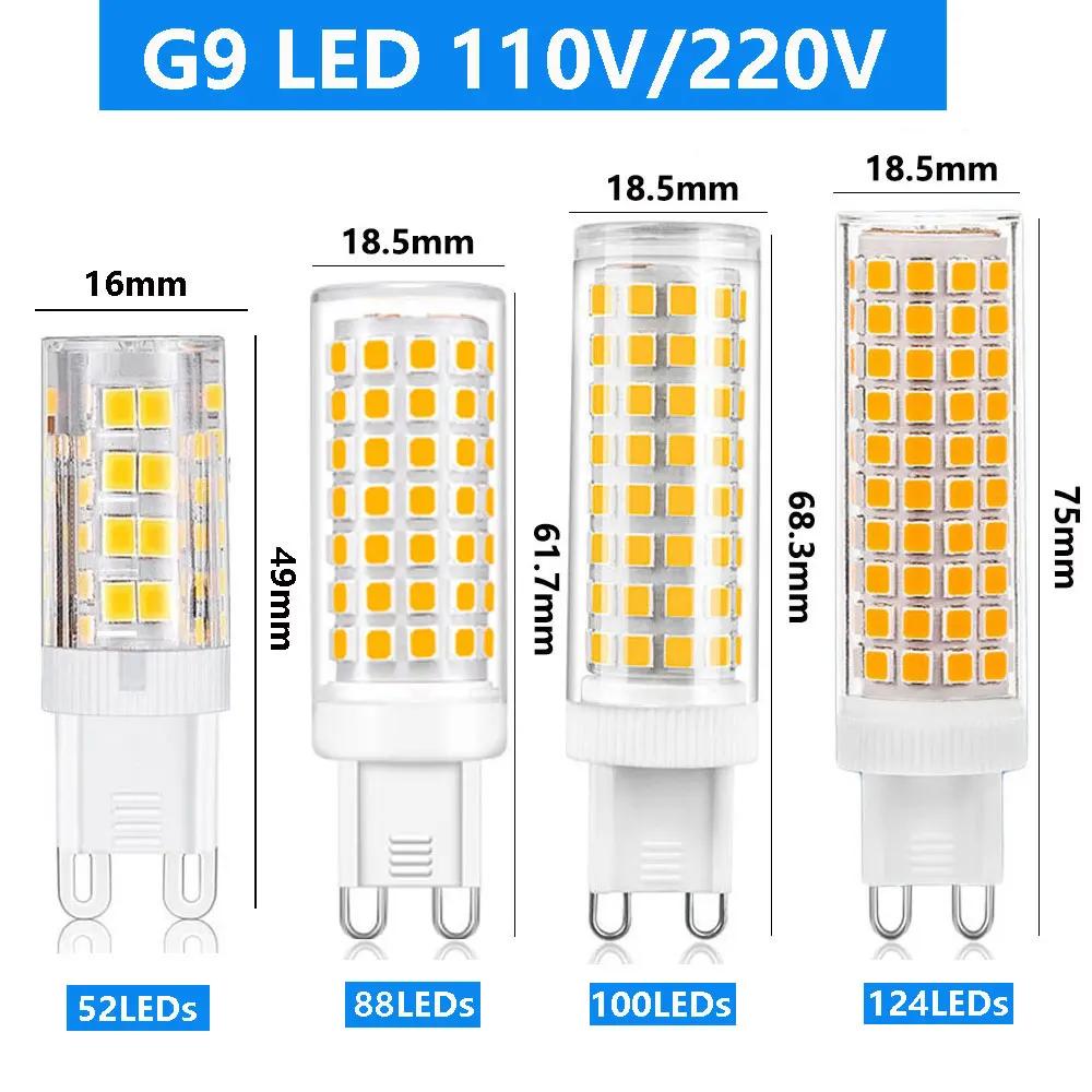 5W 9W 15W 20W 25W G9 LED Corn Light Bulb SMD 2835 AC 220V 110V Super bright Replace 30W Halogen Lamp spotlight warm cold white