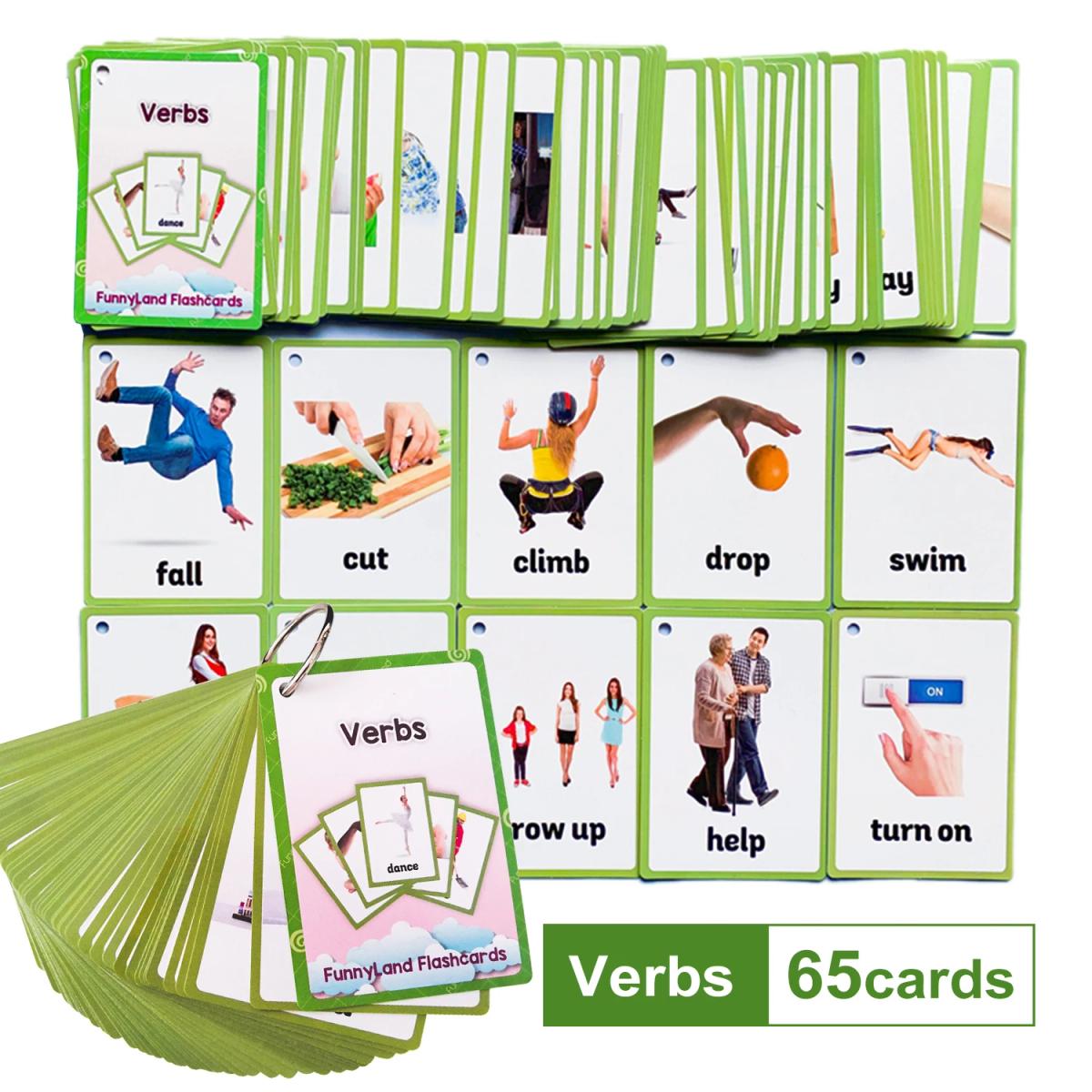 Kids Montessori Baby Learn English Word Card Flashcards Cognitive Educational Toys Picture Memorise Games Gifts for Children