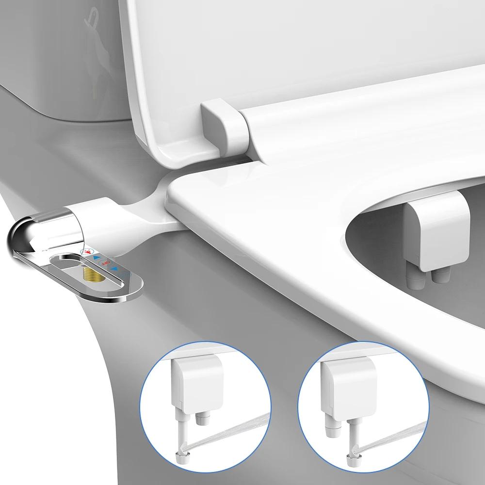 Bidet Toilet Seat New Lightweight Ultra-thin Non-Electric  Double Nozzle Adjustable Water Pressure