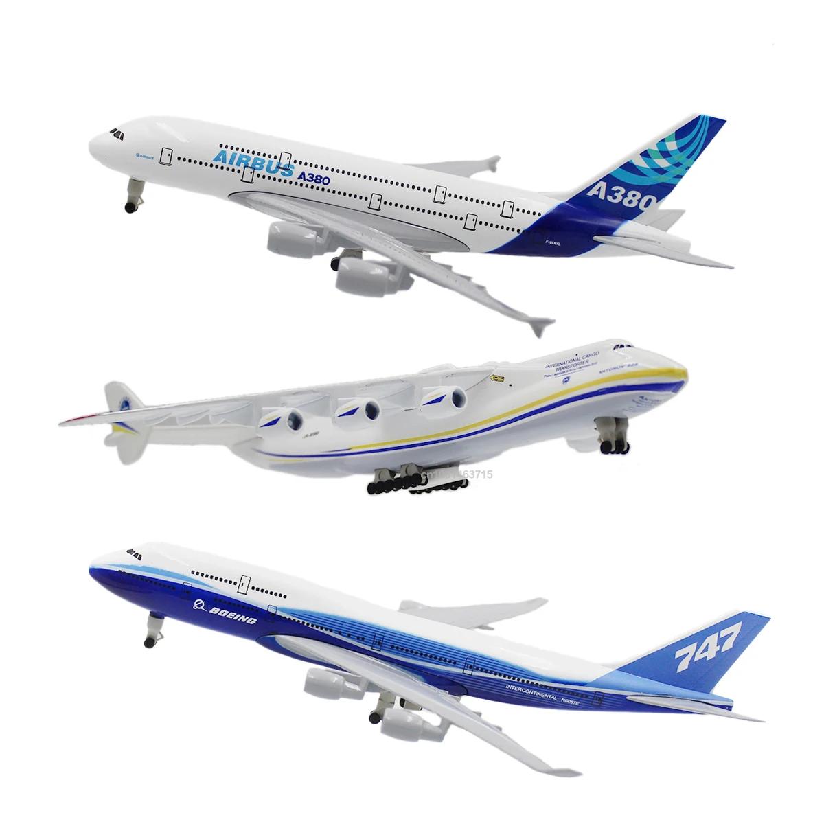 20CM Diecast Alloy Antonov An-225 "Mriya" B747 777 787 A380 350 330 Airplane Model 1/400 Scale