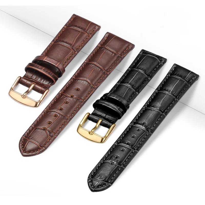 Universal Replacement  Leather Watch Strap Leather Watchband for Men Women 12mm 14mm 16mm 18mm 19mm 20mm 21mm 22mm Watch Band