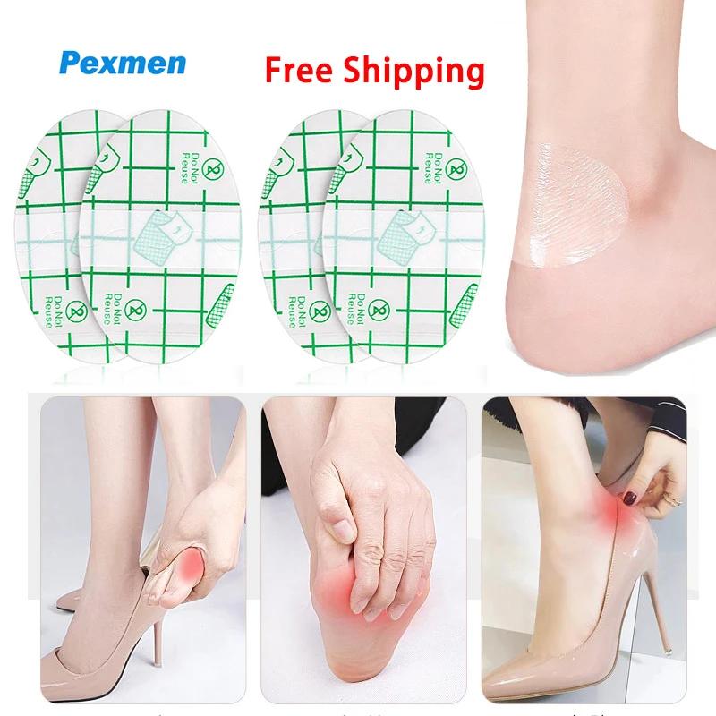 Pexmen 20/50/100/200Pcs Transparent Waterproof Ultra-Thin Self-Adhesive Heel Anti-Wear Sticker Foot Care Blister Protection Pads