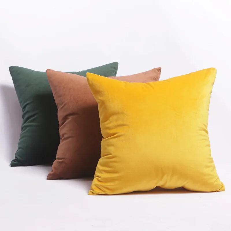 Velvet Cushion Covers Plaid Pillowcases 30x50cm 40x40cm 45x45 50x50cm Nordic Home Decor Pillows Cover for Sofa Cushions