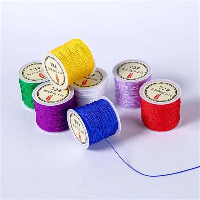 10meters 0.8mm Nylon Thread Cord Macrame Rope Bracelet Braided String For DIY Tassels Beading String Jewelry Making Accessories