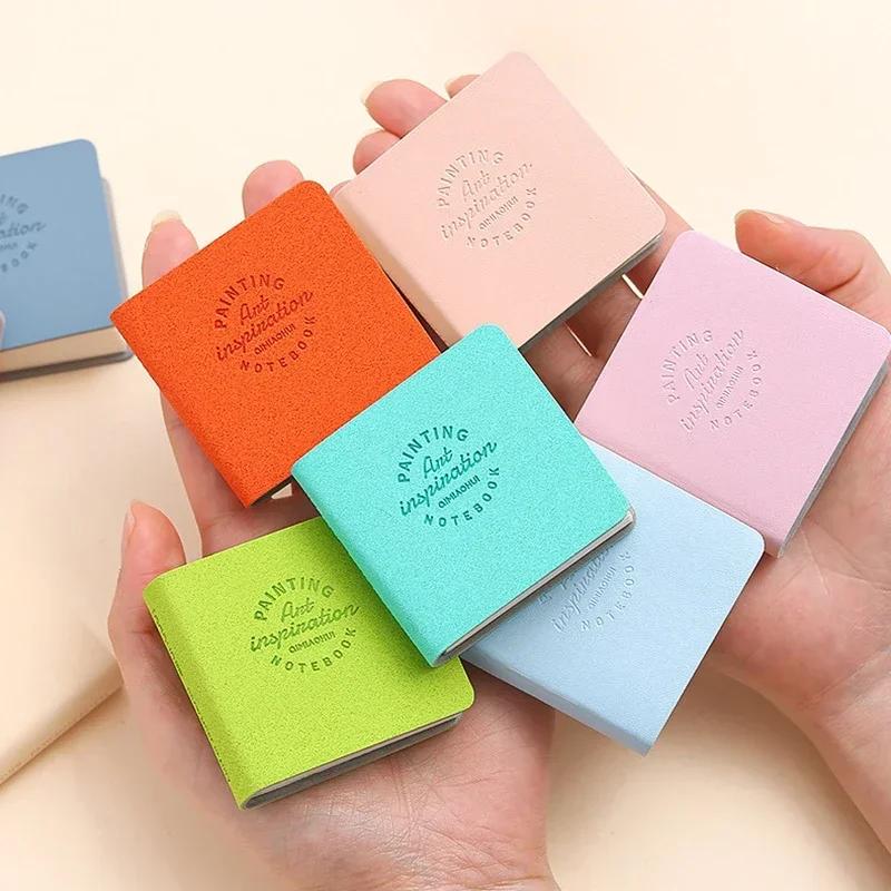 3Pcs Mini Drawing Book Square Watercolor Sketchbook Thick Paper 3 Book Painting Paper Work Relaxation Art Supplies