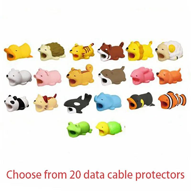 Animal Data Cable Protective Cover Anti-Breaking Wire Winder Cable Organizer Mobile Phone Charging Cable Protective Cover