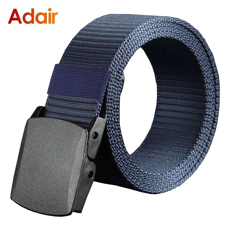 Mens Nylon Webbing Belts Canvas Casual Fabric Tactical Belt High Quality Accessories Jeans  Waist Strap HB041