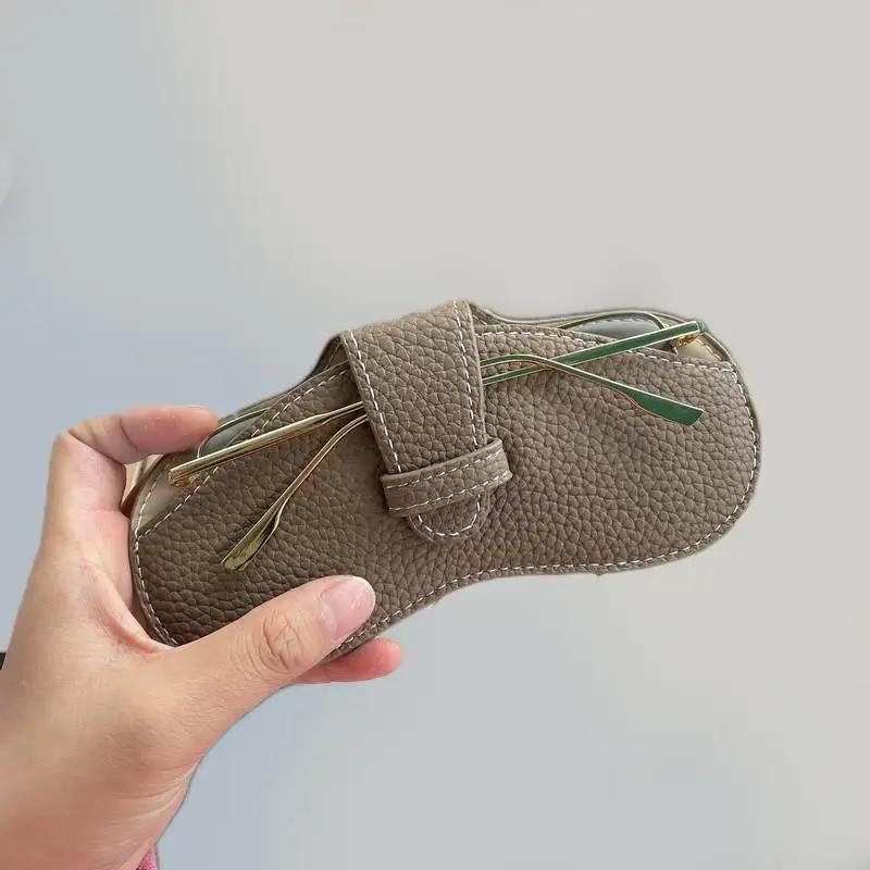 Glasses Case Women Leather Soft Glasses Bag Fashion Portable Sunglasses Box Bag Accessories Eyeglasses Case Sunglasses Box