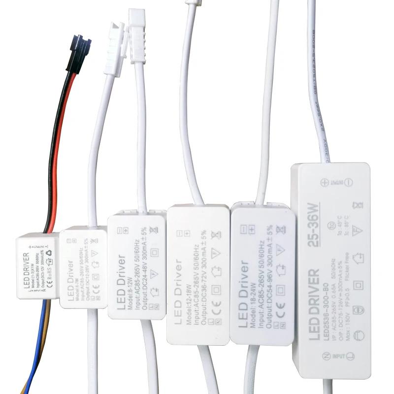 LED Driver 300mA 1W 3W 5W 7W 12W 18W 20W 25W 36W For LEDs Power Supply Unit AC85-265V Lighting Transformers For LED Power Lights