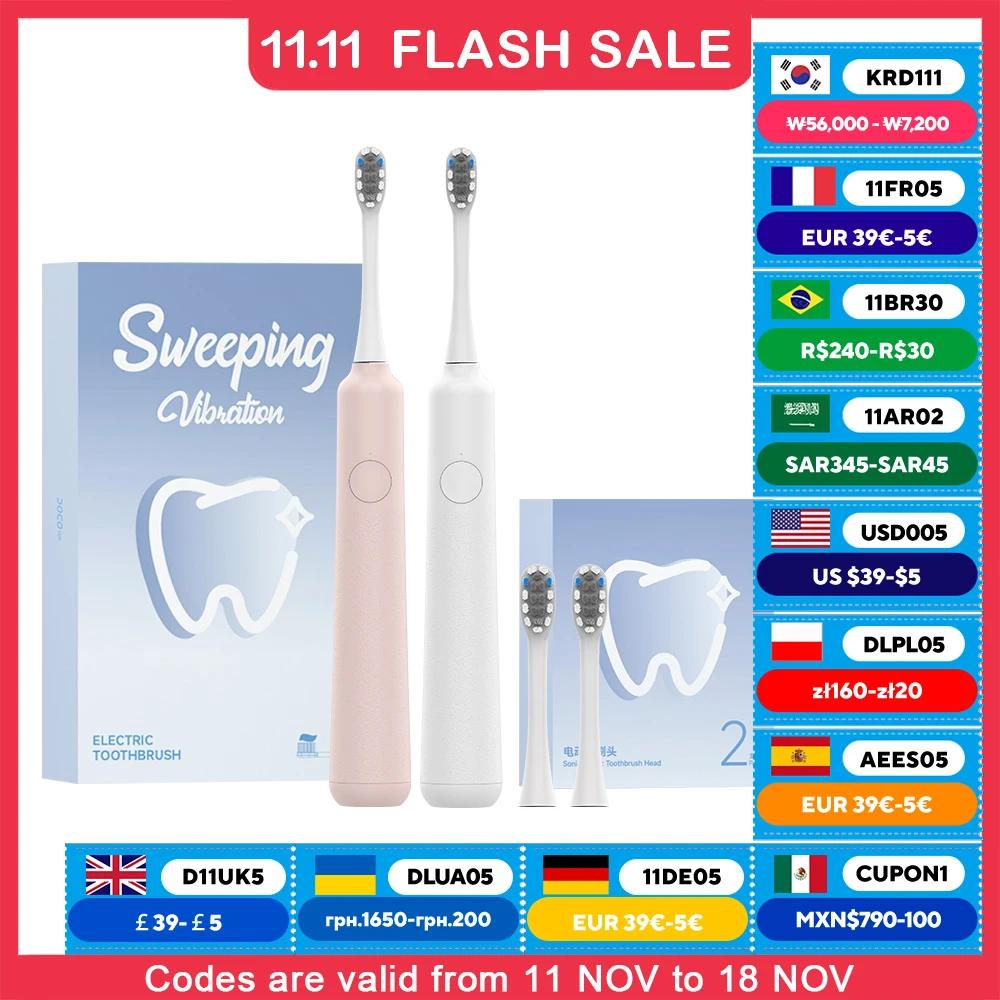 DOCO Electric Toothbrush sonic vibration brush 3-gear Mode USB Charging IPX7 Waterproof Personal care appliances