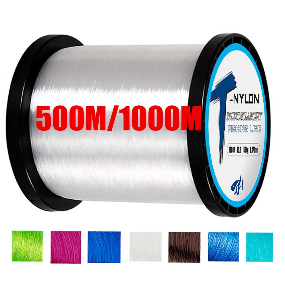 1000M Nylon Fishing Line Super Strong Monofilament Fishing Line  Speckle Fluorocarbon Coated Fishing Line For Carp Pesca olta