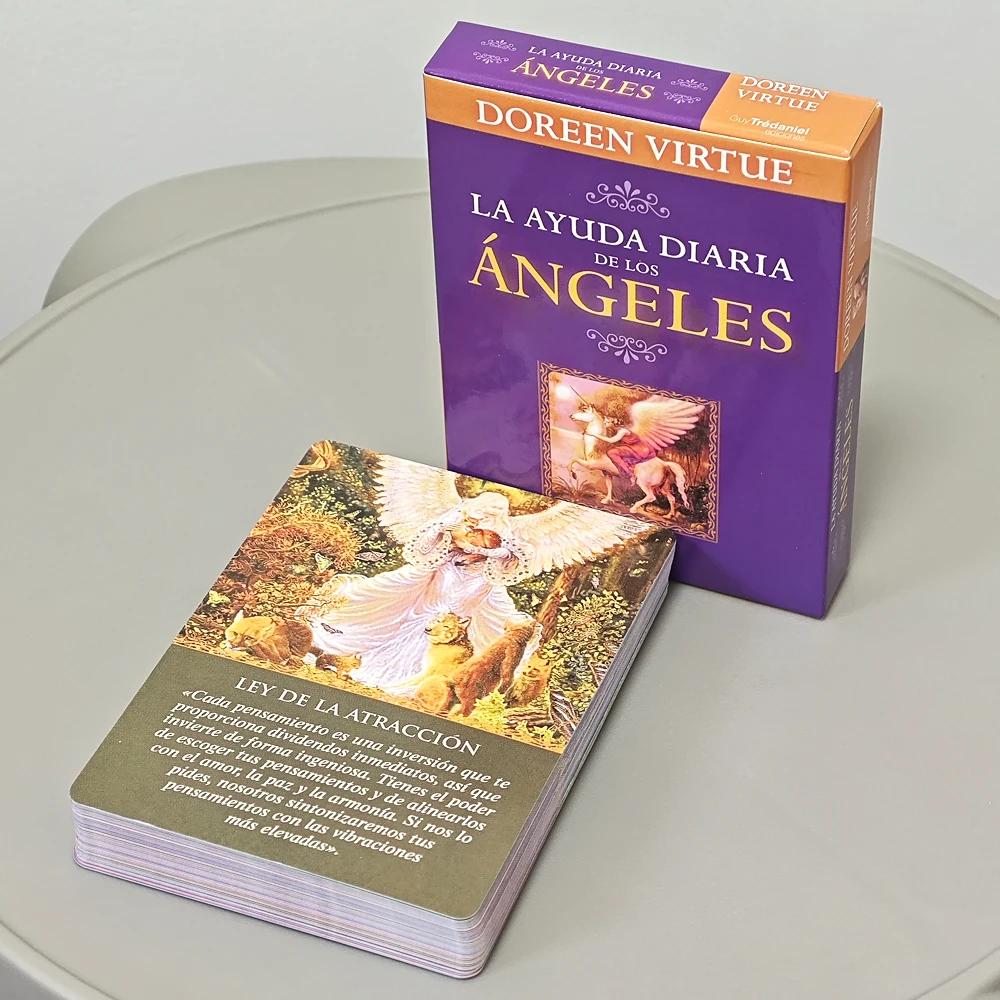 Daily Guidance From Your Angels Oracle Deck 10.4*7.3cm Spanish Edition 44 Pcs Cards