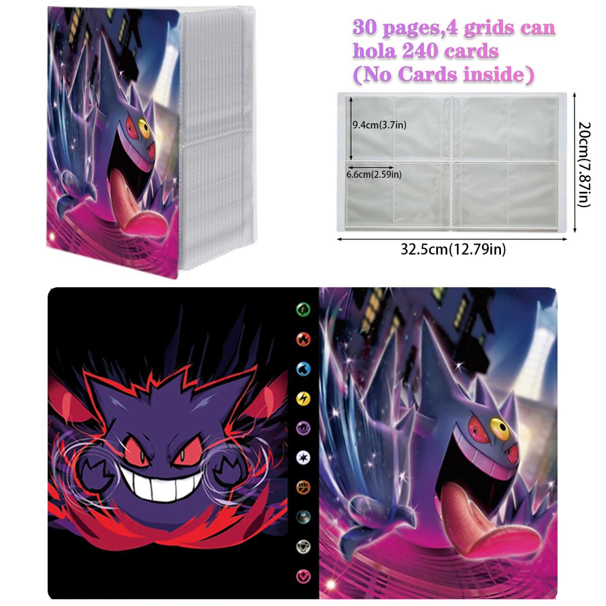 New Charizard Holder Binder Collections Folder Anime Card Protector Notebook  for Pokemon Album 240Pcs Card Book