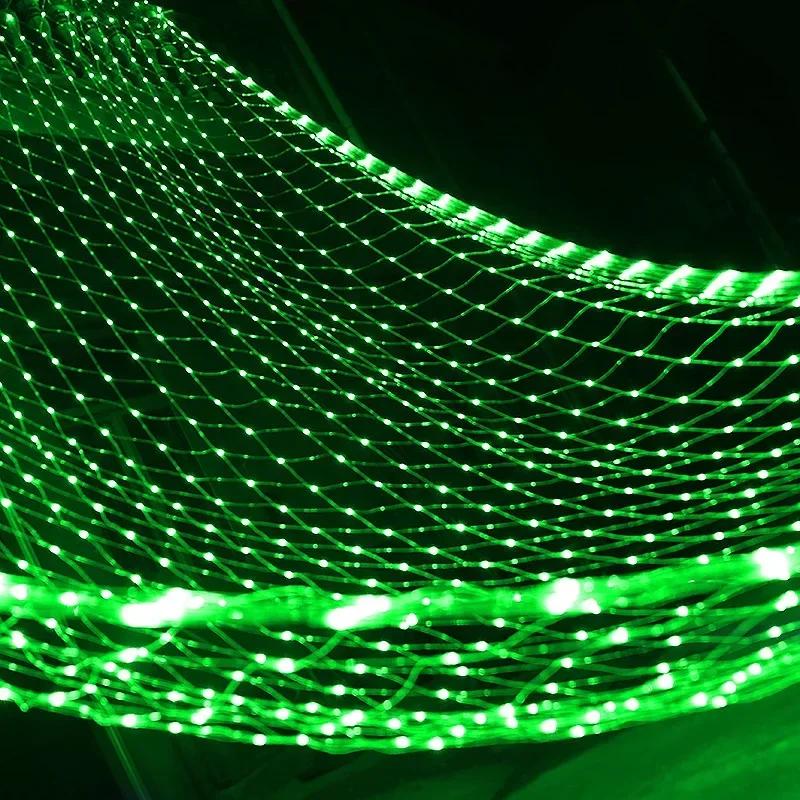 EU plug 1.5x1.5M 2x3M Christmas Garlands LED String Christmas Net Light Fairy Xmas Party Garden Wedding Decoration Curtain Light