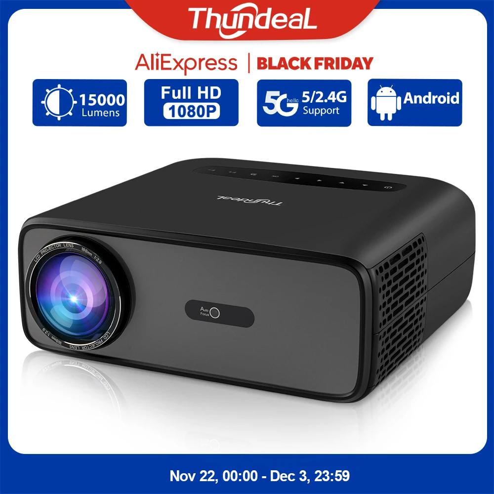 ThundeaL Full HD Projector TD97 Pro 1080P 2K 4K Video Portable Projector WiFi 6 Android Home Theater TD97Pro 3D Smart Proyector