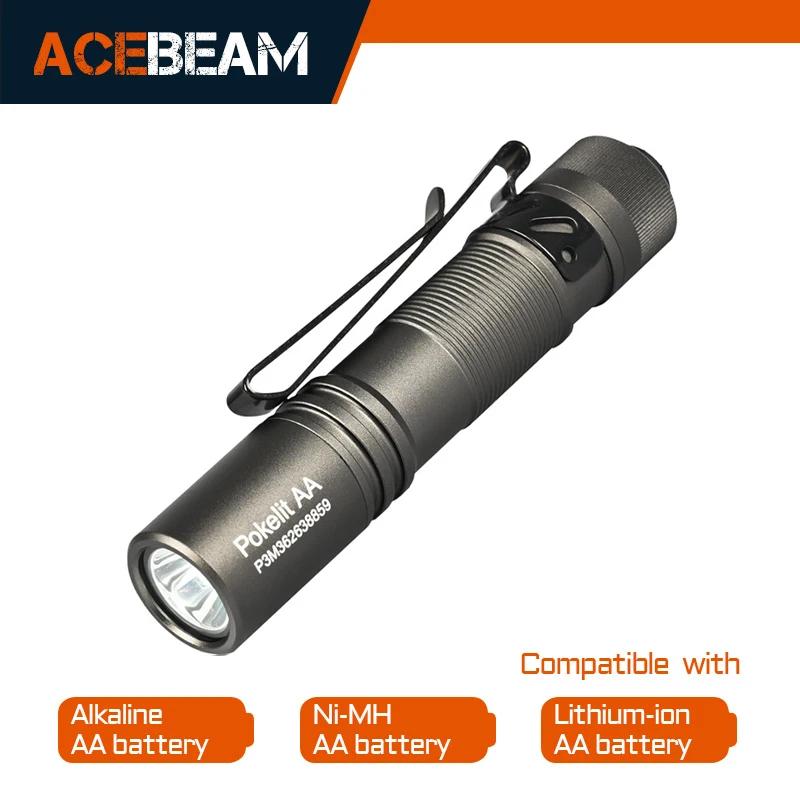 ACEBEAM Pokelit AA EDC Flashlight 1000 Lumens High CRI90 USB-C Rechargeable IP68 Small Pocket LED Flashlight for Everyday Carry