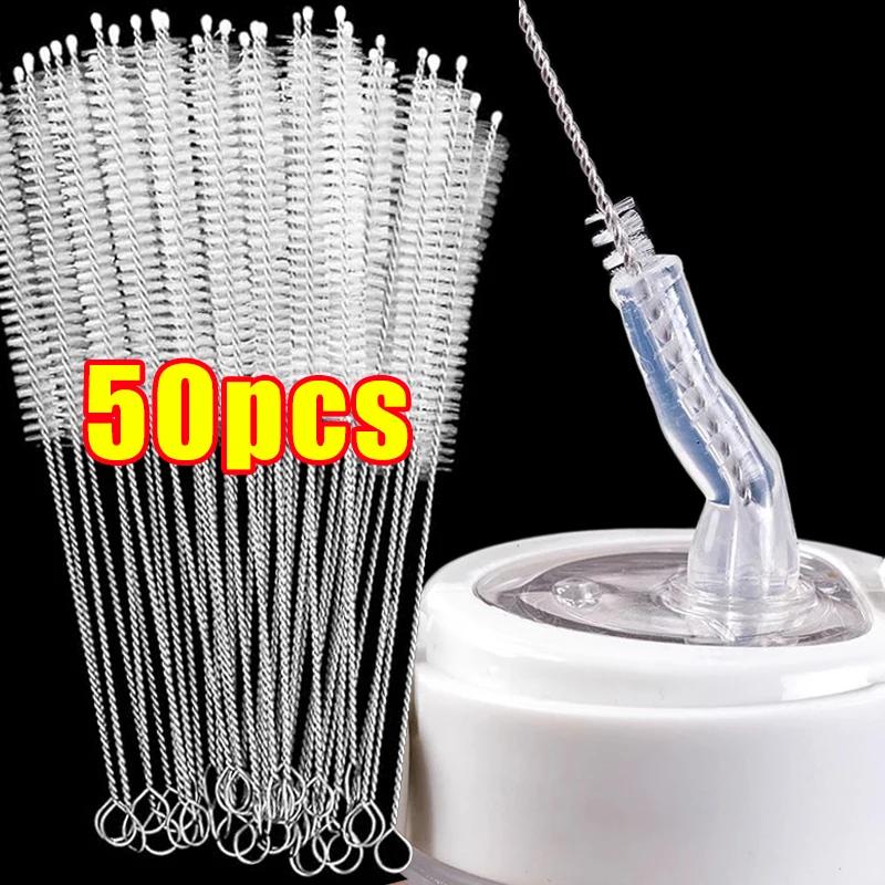 Drinking Straw Cleaning Brush Kit Reusable Tube Pipe Cleaner Nylon Stainless Steel Long Cleaning Brushes for Baby Cup Bottles