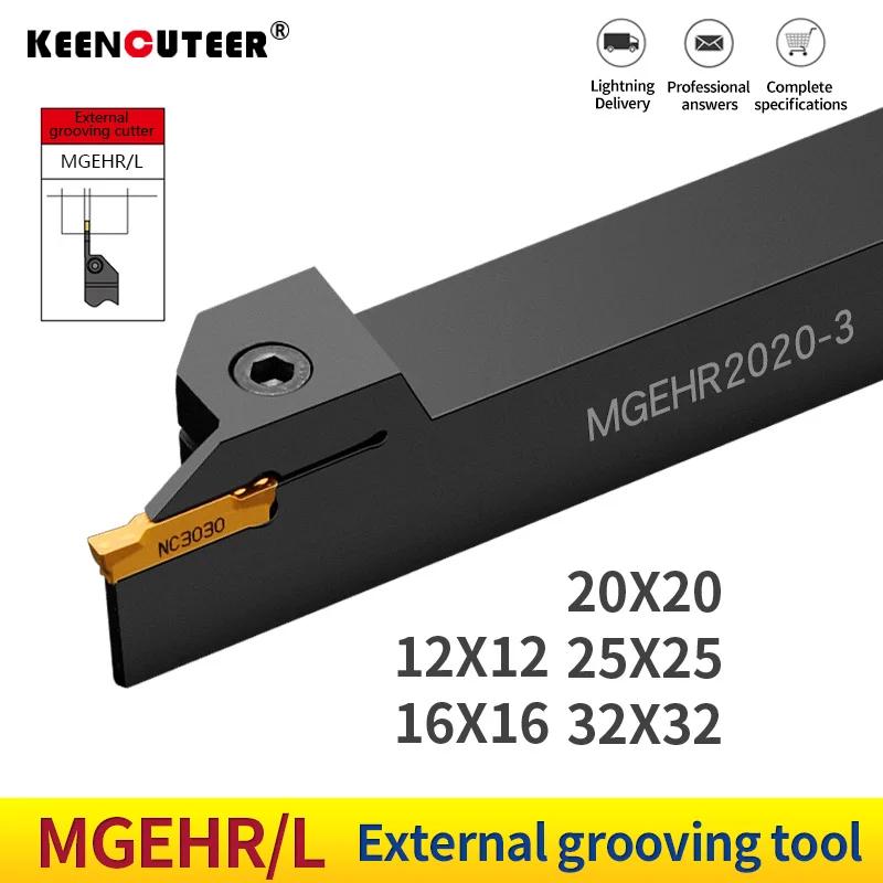 Full Series Grooving Tool Holder MGEHR1212 MGEHR1616 MGEHR2020 MGEHR2525 Slotting Turning Tool for Carbide Grooving Insert MGMN