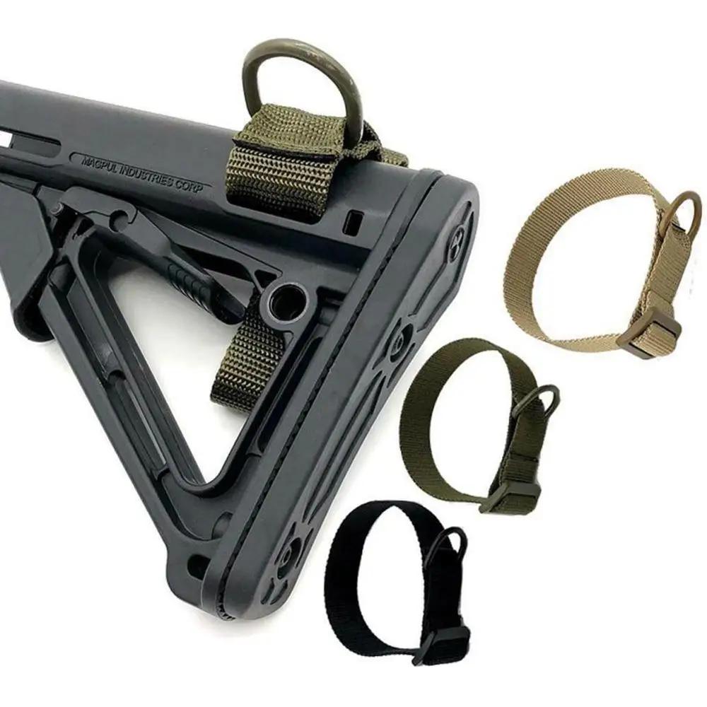 Multifunction Airsoft Tactical ButtStock Sling Adapter Rifle Stock Gun Strap Rope Strapping Belt Mount Hunting for AR15 HK416