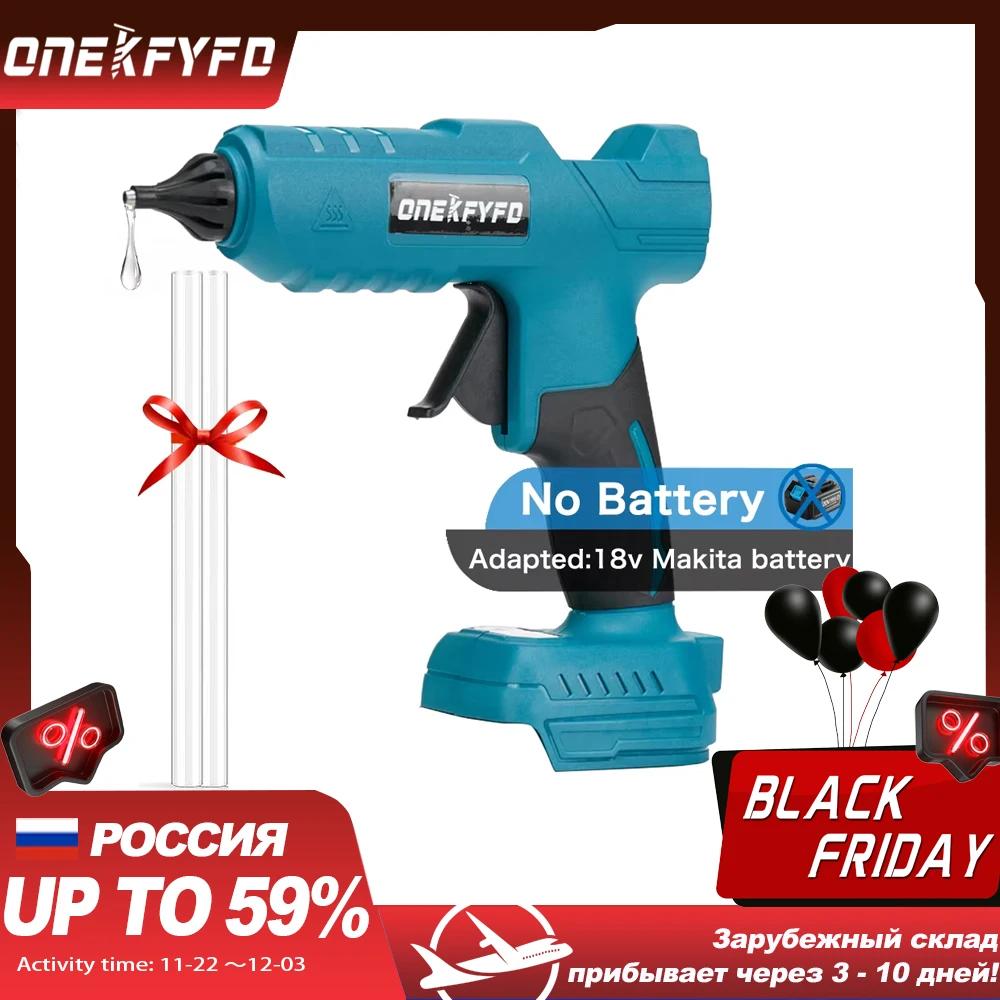 ONEKFYFD For Makita 18V Lithium Battery Cordless Hot Glue Gun Industrial Mini Glue Guns Thermo Electric Repair Tool