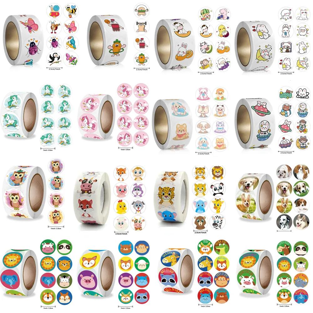 Wholesale NEW Kids' motivational stickers Cute animal reward sticker Friendly campus Office classification self-adhesive labe