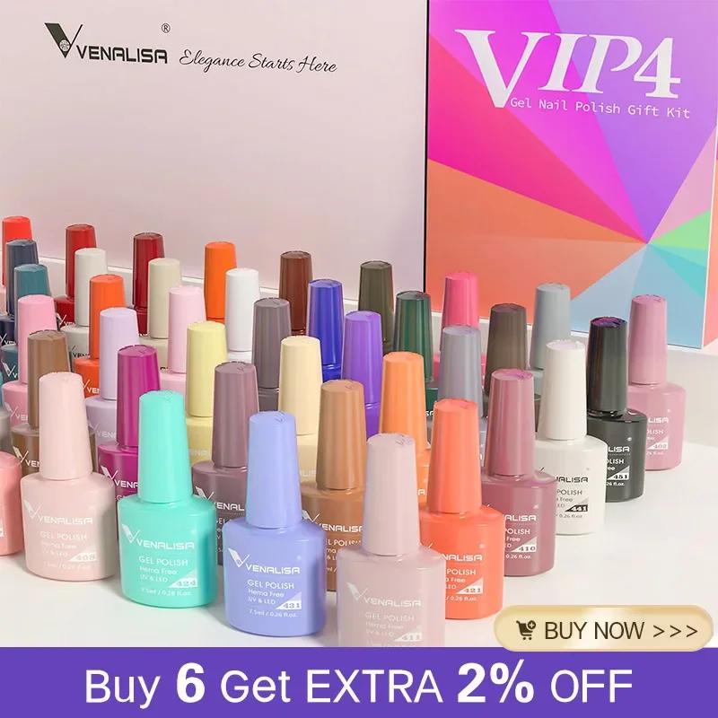 Venalisa VIP4 Nail Gel Polish HEMA FREE Full Coverage Beautiful Semi Permanent Soak Off UV LED Gel Nail Polish Gel Lacquer